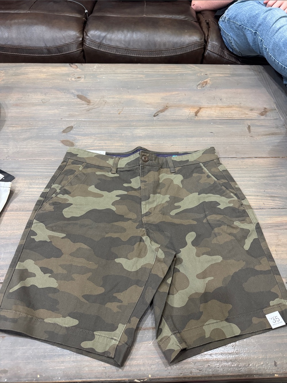Brand New with Tags Men’s Chino Shorts Size 35 Camouflage Sonoma Flexwear - Picture 2 of 5